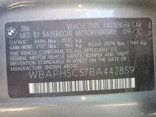Photo 10 from auction – 2011 BMW 328 I SULE with VIN WBAPH5C57BA442859