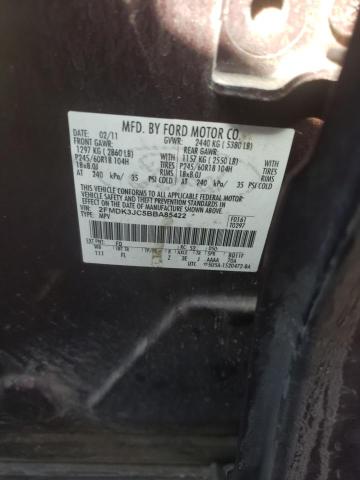 Photo 10 from auction – 2011 FORD EDGE SEL with VIN 2FMDK3JC5BBA85422