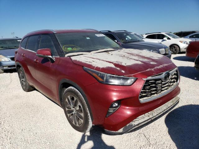 TOYOTA HIGHLANDER 2022 with VIN 5TDGZRAH3NS539049 - Photo from auction