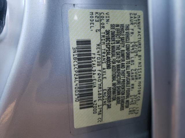 Photo 10 from auction – 2010 NISSAN VERSA S with VIN 3N1BC1CP2AL400390