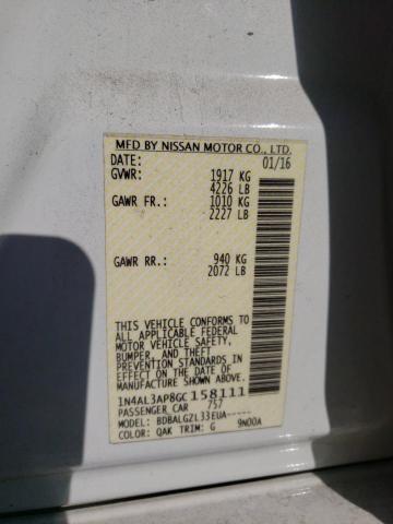 Photo 10 from auction – 2016 NISSAN ALTIMA 2.5 with VIN 1N4AL3AP8GC158111