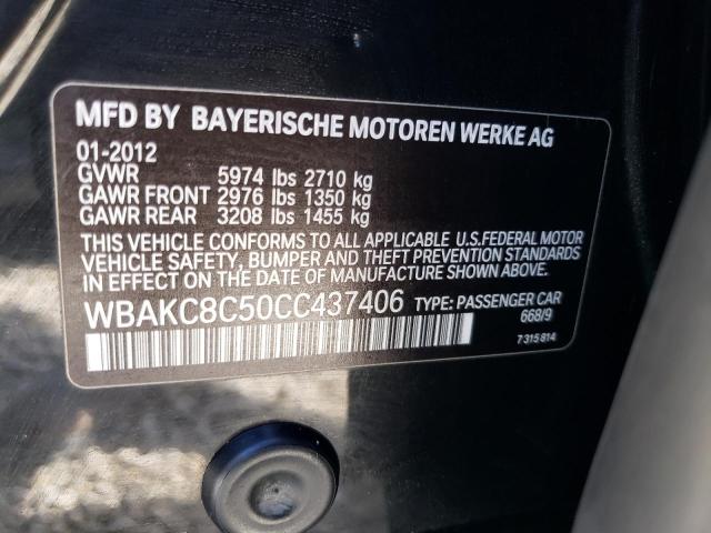 Photo 10 from auction – 2012 BMW 750 LI with VIN WBAKC8C50CC437406