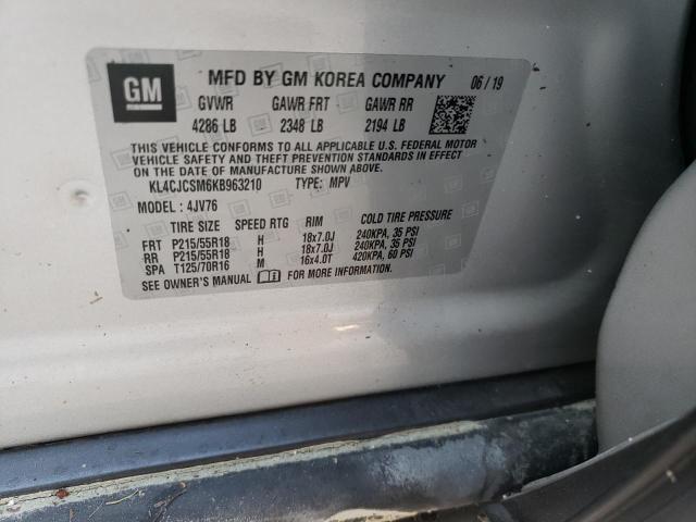 Photo 10 from auction – 2019 BUICK ENCORE ESS with VIN KL4CJCSM6KB963210