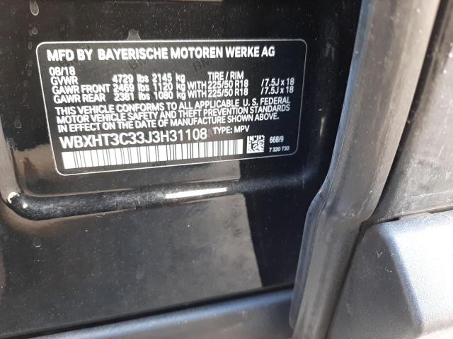 Photo 10 from auction – 2018 BMW X1 XDRIVE2 with VIN WBXHT3C33J3H31108