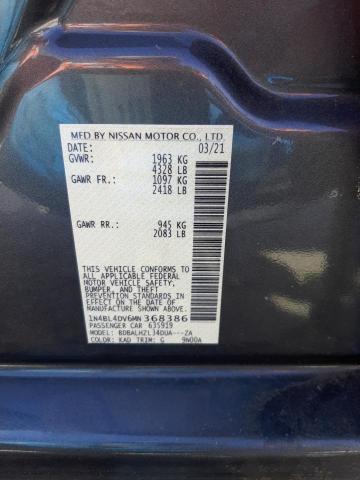 Photo 10 from auction – 2021 NISSAN ALTIMA SV with VIN 1N4BL4DV6MN368386