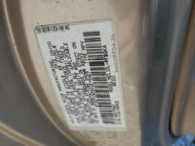 Photo 10 from auction – 2000 TOYOTA SIENNA LE with VIN 4T3ZF13C3YU275967