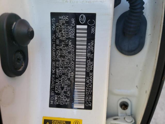 Foto 10 de la subasta – 2015 LEXUS ES 350 con VIN JTHBK1GG0F2207477