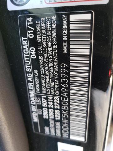 Photo 10 from auction – 2014 MERCEDES-BENZ E 350 with VIN WDDHF5KB0EA963999