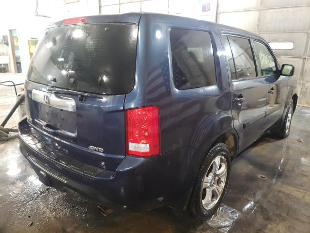Photo 4 from auction – 2012 HONDA PILOT EXL with VIN 5FNYF4H57CB036881