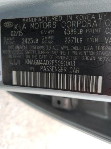 Photo 10 from auction – 2015 KIA OPTIMA HYB with VIN KNAGM4AD2F5091003