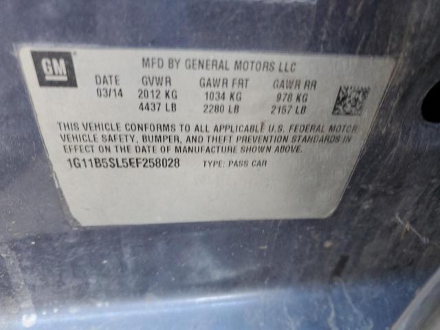 Photo 10 from auction – 2014 CHEVROLET MALIBU LS with VIN 1G11B5SL5EF258028