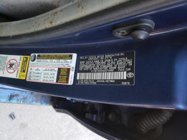Photo 10 from auction – 2010 TOYOTA CAMRY BASE with VIN 4T1BF3EKXAU574890