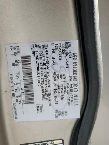 Photo 10 from auction – 2004 FORD EXPLORER X with VIN 1FMDU72K84UB41812