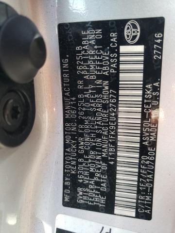 Photo 10 from auction – 2014 TOYOTA CAMRY L with VIN 4T1BF1FK9EU427677