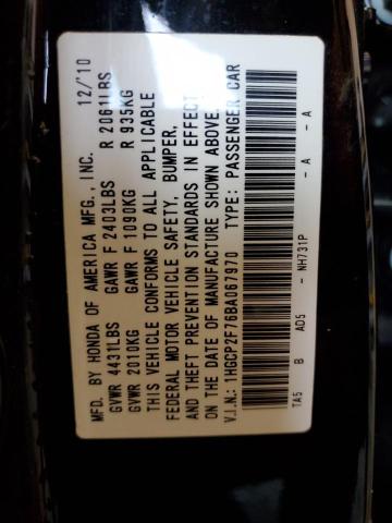 Photo 10 from auction – 2011 HONDA ACCORD EX with VIN 1HGCP2F76BA067970