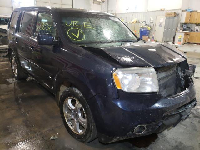 HONDA PILOT EXL 2012 with VIN 5FNYF4H57CB036881 - Photo from auction