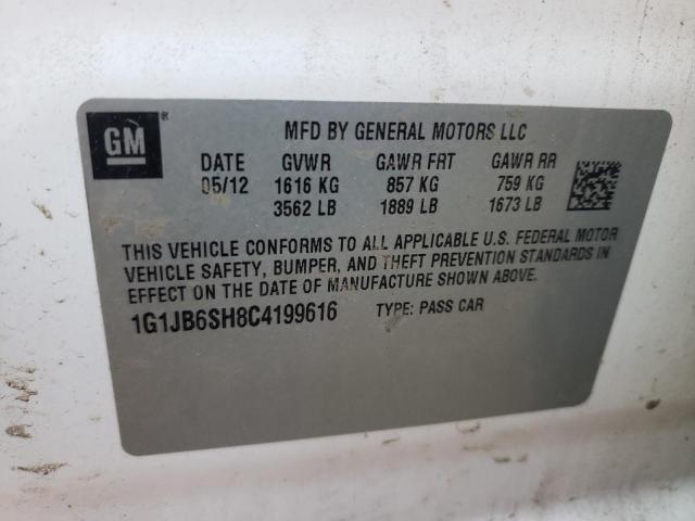 Photo 10 from auction – 2012 CHEVROLET SONIC LS with VIN 1G1JB6SH8C4199616
