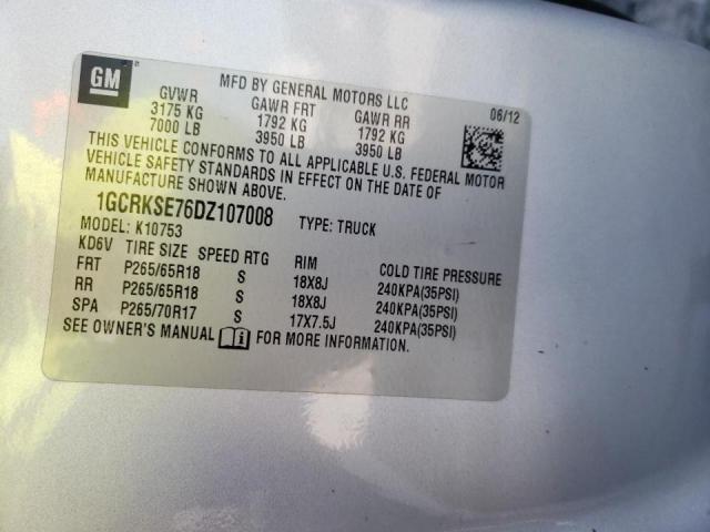 Photo 10 from auction – 2013 CHEVROLET SILVERADO with VIN 1GCRKSE76DZ107008