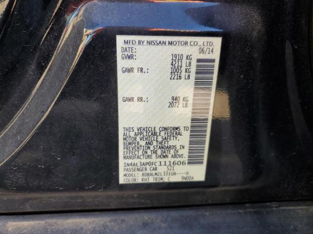 Photo 10 from auction – 2015 NISSAN ALTIMA 2.5 with VIN 1N4AL3AP0FC111606