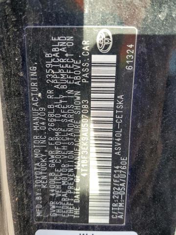 Photo 10 from auction – 2010 TOYOTA CAMRY BASE with VIN 4T1BF3EK9AU507083