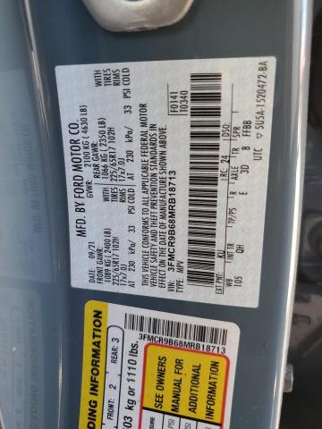 Photo 10 from auction – 2021 FORD BRONCO SPO with VIN 3FMCR9B68MRB18713