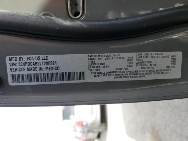 Photo 10 from auction – 2020 DODGE JOURNEY SE with VIN 3C4PDCAB2LT280824