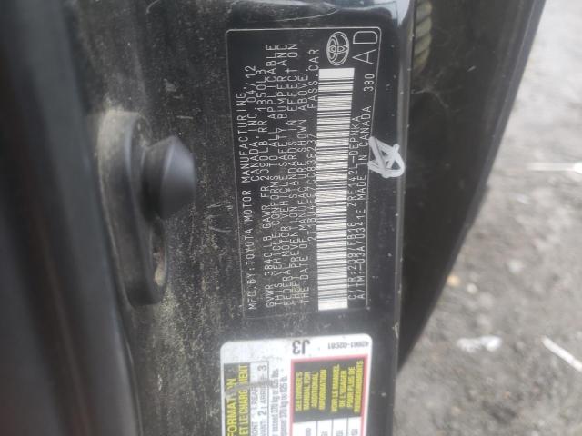 Photo 10 from auction – 2012 TOYOTA COROLLA BA with VIN 2T1BU4EE7CC838237