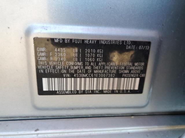 Photo 10 from auction – 2014 SUBARU LEGACY 2.5 with VIN 4S3BMCC61E3007382