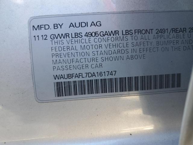 Фото 10 с аукциона – 2013 AUDI A4 PREMIUM с VIN WAUBFAFL7DA161747