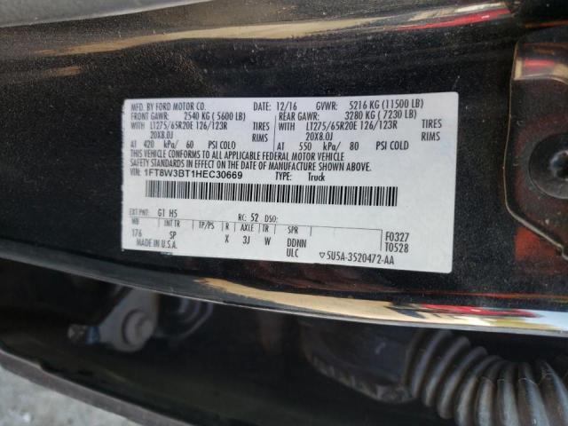 Photo 10 from auction – 2017 FORD F350 SUPER with VIN 1FT8W3BT1HEC30669