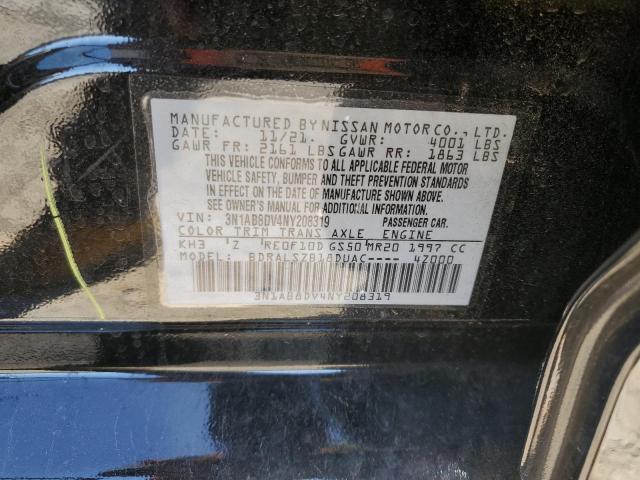Photo 10 from auction – 2022 NISSAN SENTRA SR with VIN 3N1AB8DV4NY208319