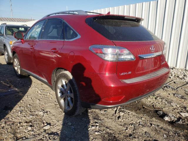 Photo 3 from auction – 2010 LEXUS RX 350 with VIN JTJZK1BA1A2001447
