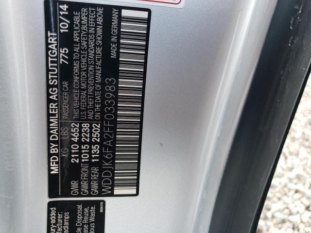 Photo 10 from auction – 2015 MERCEDES-BENZ SL 400 with VIN WDDJK6FA2FF033983