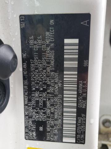 Photo 10 from auction – 2013 TOYOTA HIGHLANDER with VIN 5TDBK3EH0DS273719