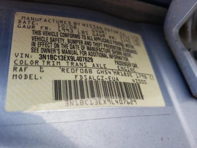 Photo 10 from auction – 2009 NISSAN VERSA S with VIN 3N1BC13EX9L407629