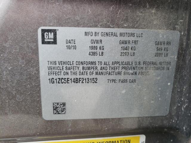 Photo 10 from auction – 2011 CHEVROLET MALIBU 1LT with VIN 1G1ZC5E14BF213152