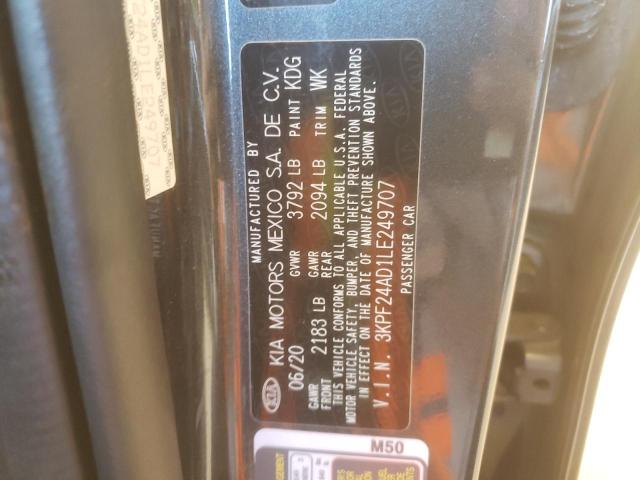 Photo 10 from auction – 2020 KIA FORTE FE with VIN 3KPF24AD1LE249707