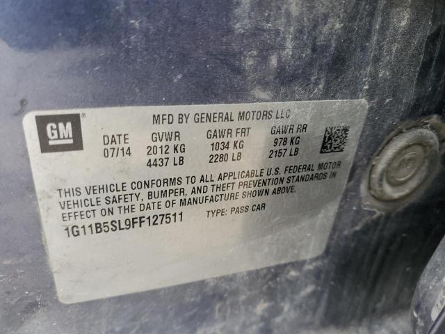 Photo 10 from auction – 2015 CHEVROLET MALIBU LS with VIN 1G11B5SL9FF127511