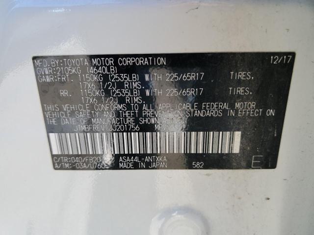 Photo 10 from auction – 2018 TOYOTA RAV4 LE with VIN JTMBFREV1JJ201756