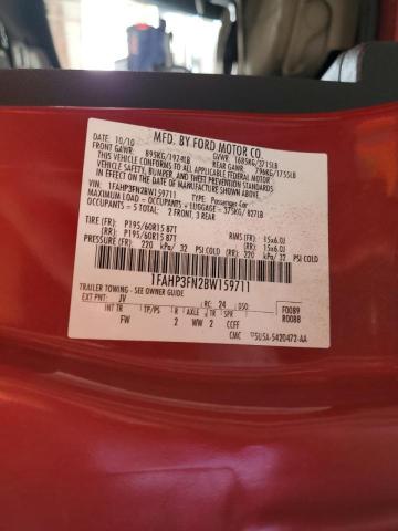 Photo 10 from auction – 2011 FORD FOCUS SE with VIN 1FAHP3FN2BW159711
