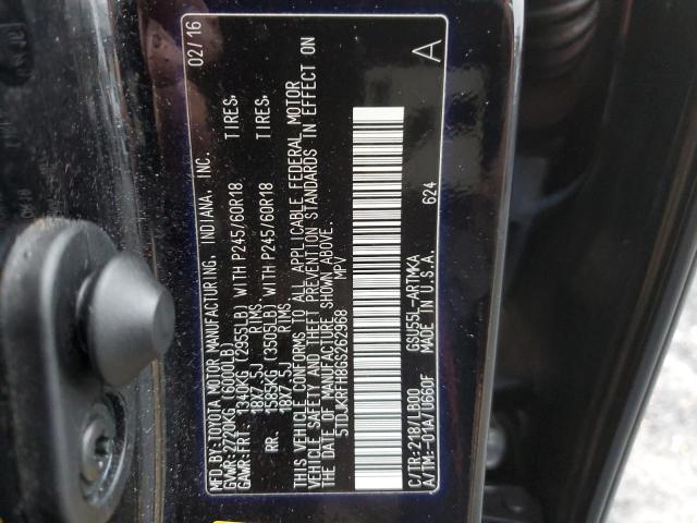 Photo 10 from auction – 2016 TOYOTA HIGHLANDER with VIN 5TDJKRFH8GS262968