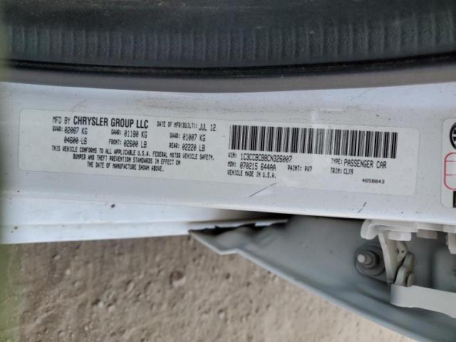 Photo 10 from auction – 2012 CHRYSLER 200 LIMITE with VIN 1C3CCBCB8CN326007