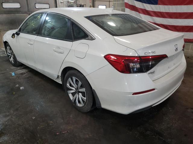 Photo 3 from auction – 2022 HONDA CIVIC LX with VIN 2HGFE2F25NH520571