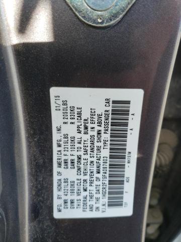 Photo 10 from auction – 2015 HONDA ACCORD EX with VIN 1HGCR2F75FA097803