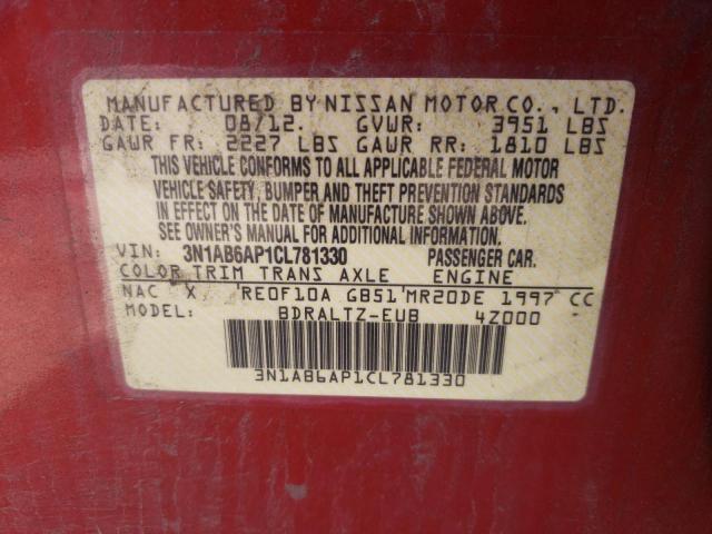 Photo 10 from auction – 2012 NISSAN SENTRA 2.0 with VIN 3N1AB6AP1CL781330