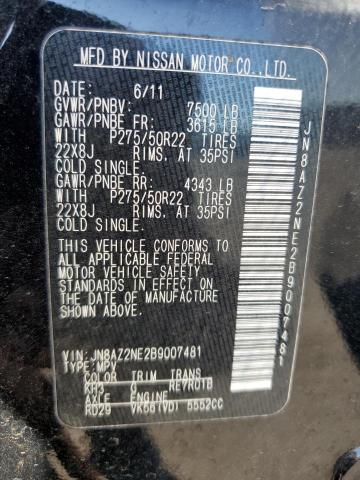 Photo 10 from auction – 2011 INFINITI QX56 with VIN JN8AZ2NE2B9007481