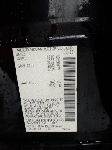 Photo 10 from auction – 2013 NISSAN ALTIMA 2.5 with VIN 1N4AL3AP1DN498376