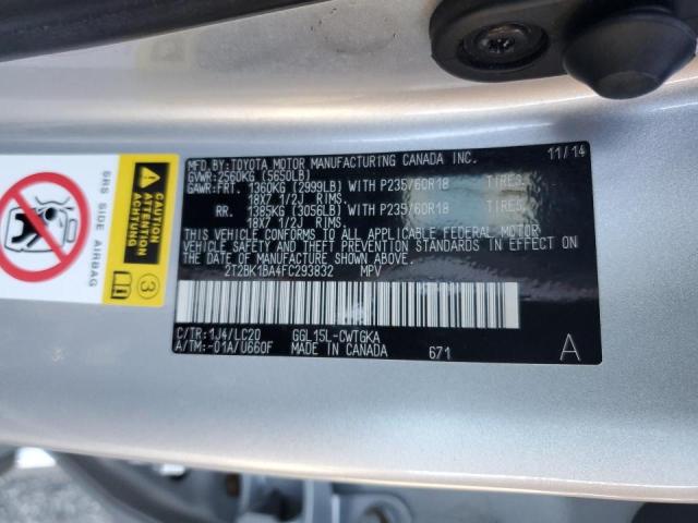 Photo 10 from auction – 2015 LEXUS RX 350 BAS with VIN 2T2BK1BA4FC293832