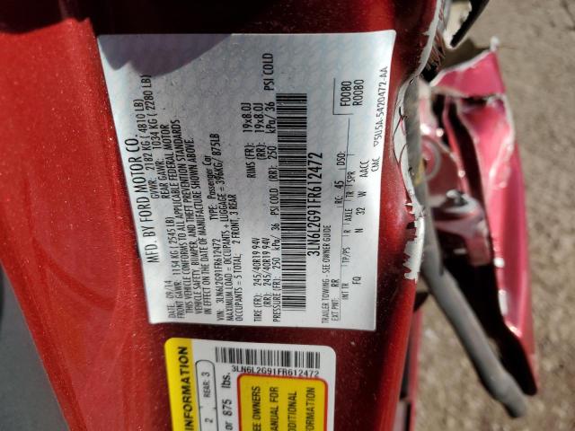 Photo 10 from auction – 2015 LINCOLN MKZ with VIN 3LN6L2G91FR612472