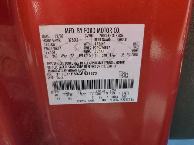 Photo 10 from auction – 2010 FORD F150 SUPER with VIN 1FTEX1E89AFB21873